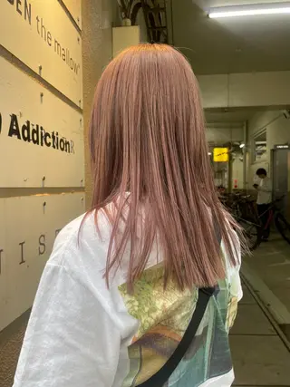 ミディアム miyu ハイトーン/レイヤーのヘアスタイル