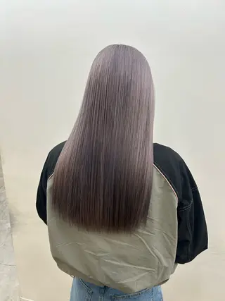 セミロング MiRI💜地毛級 エクステ✖似合わせ技のヘアスタイル