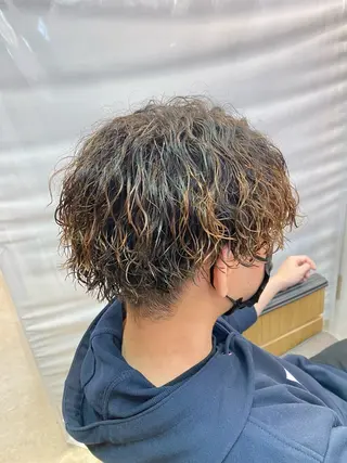 パーマ メンズ 柴田 将のヘアスタイル