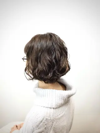 ショート カラー パーマ Annon プライベートサロンのヘアスタイル