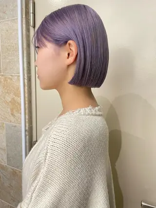 ショート カラー オカモト ミユウのヘアスタイル