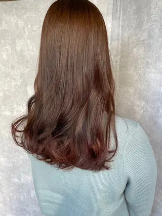ロング カラー 【完全個室】髪質改善 暖色カラー/山崎唯奈のヘアスタイル