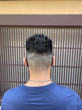 ショート パーマ メンズ 吉ヶ別符 亮祐のヘアスタイル
