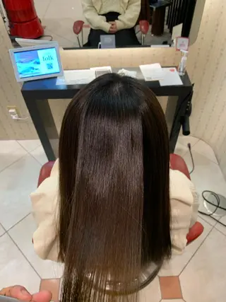 ロング 縮毛矯正/髪質改善 EARTH髙橋のヘアスタイル