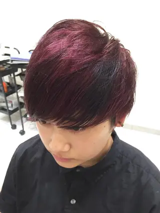 ショート カラー 清野 大のヘアスタイル