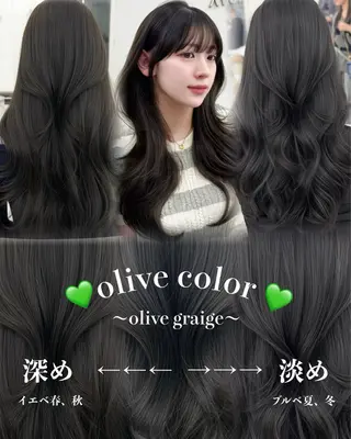 ロング カラー 韓国ヘア　紗希 🦋のヘアスタイル