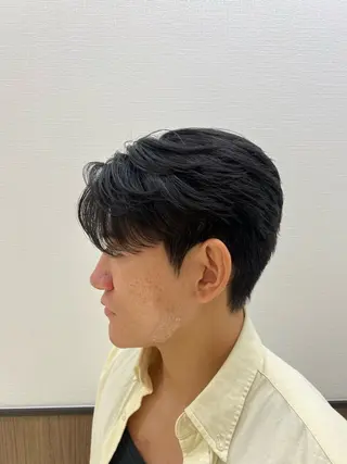 ショート パーマ ダウンパーマ/ 韓流ヘア/下栃棚渚のヘアスタイル