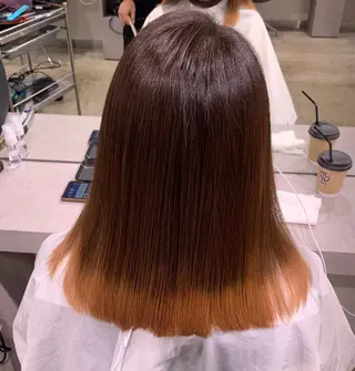 ミディアム パーマ 縮毛矯正 特化生田のヘアスタイル