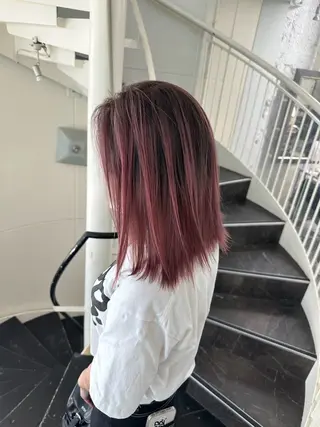 ミディアム カラー ヘアアレンジ 久米 治仁のヘアスタイル