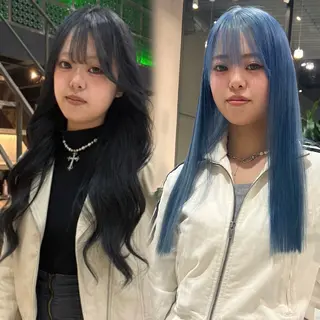 ロング 名古屋/落ちる黒 黒染め落としのヘアスタイル