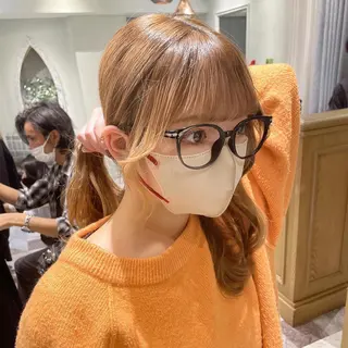 セミロング カラー 木屋元一/透明感 /前髪/ショートボブのヘアスタイル