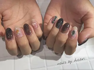 ショート カラー キッズ ネイル マツエク・マツパ illum hicariのネイルデザイン