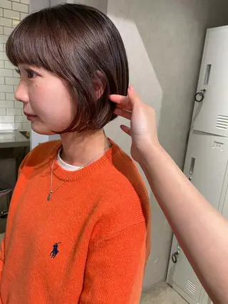 ショート カラー ナチュラル透明感🌱 小山美樹子のヘアスタイル