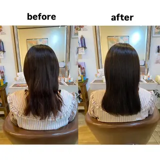 セミロング カラー 伊橋 沙里のヘアスタイル