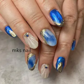 ネイル mks＊nail //  枚方長尾のネイルデザイン