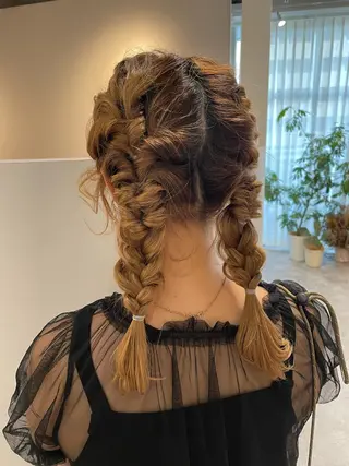 ロング ヘアアレンジ ♡kyoka /  uyu♡のヘアスタイル