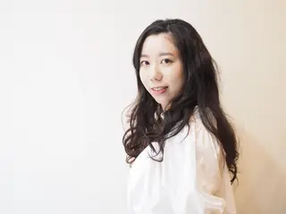 ミディアム セミロング ロング カラー パーマ 中江 規久のヘアスタイル