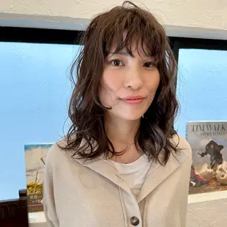 セミロング パーマ beronica ベロニカのヘアスタイル