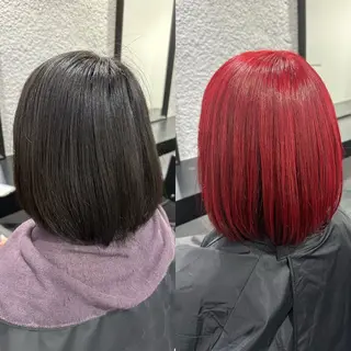 ミディアム カラー 🌈派手髪エクステ ブレイズ🌈ひろとのヘアスタイル