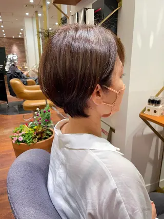 カラー 大前斗夢ショート /くびれカットのヘアスタイル