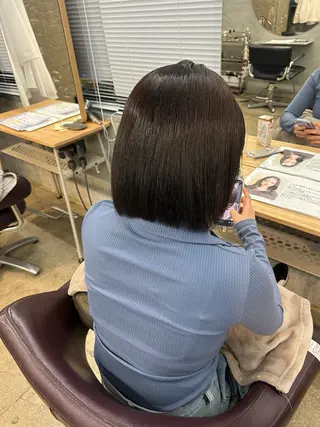 ミディアム サワムラ ソナタのヘアスタイル