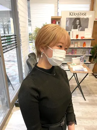 ショート カラー 田中   麗彩也のヘアスタイル