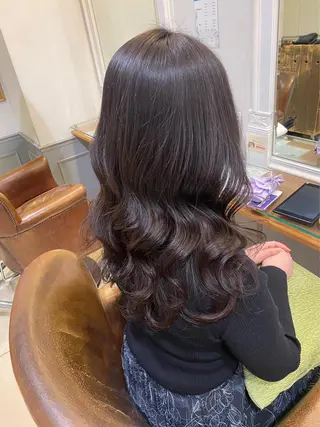セミロング 韓国ヘアー🇰🇷 MIWAのヘアスタイル