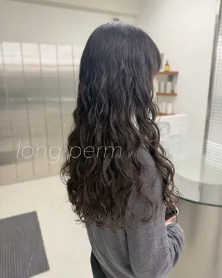 ロング パーマ 【表参道】Ruri デジタルパーマのヘアスタイル