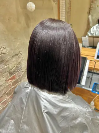 ミディアム カラー パーマ 新宿✨顔周りカット 韓国ヘア/坂本亜裟海のヘアスタイル