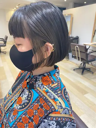 ショート パーソナルカラー lapiax阿部のヘアスタイル