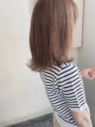 セミロング カラー レイヤーカット✂️ 横浜No1♡下鳥翔子のヘアスタイル