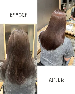 セミロング 心斎橋🤍inity KIKOのヘアスタイル