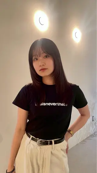 ロング カラー 江﨑 一葉のヘアスタイル