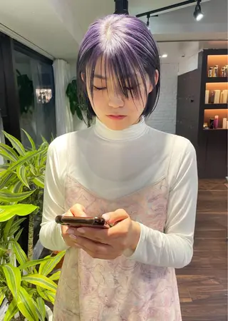 ショート オカモト ミユウのヘアスタイル