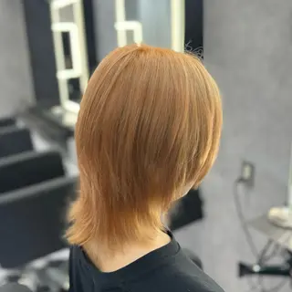 ミディアム ❤️‍🔥シールエク ＋カラー京❤️‍🔥のヘアスタイル