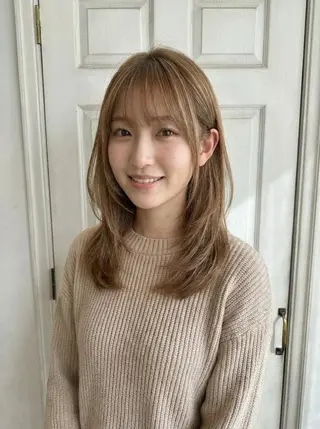 セミロング Aroma hair 🌙tanakaのヘアスタイル