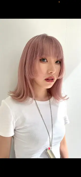 ミディアム 髪質改善・ハイトーン 🌈SENAのヘアスタイル
