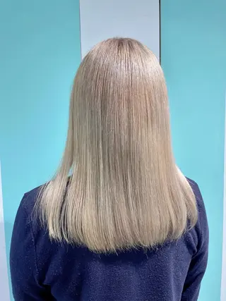 セミロング 原 千景のヘアスタイル