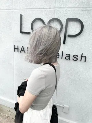 ショート カラー LOOP hairのヘアスタイル