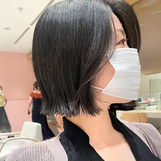 ショート カラー パーマ ヘアアレンジ 小野寺瑞希 /最小顔カットのヘアスタイル