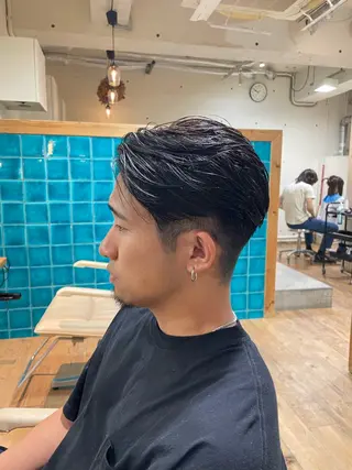 メンズ YUKI 新宿カット パーマ/カラーのヘアスタイル