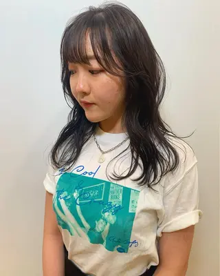 ロング sugiyama noaのヘアスタイル