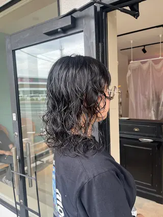 ミディアム パーマ Bonheur銀座 /runaのヘアスタイル