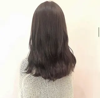 セミロング カラー HATSUMEI ゆうまのヘアスタイル