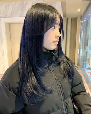 セミロング カラー 高橋 一樹のヘアスタイル