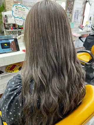 ロング カラー 大坪 拓斗のヘアスタイル