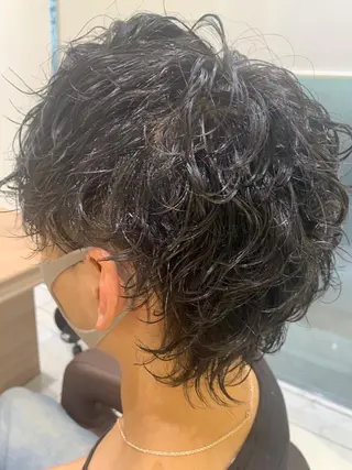 ショート パーマ メンズ Ash 中岡ゆうたのヘアスタイル