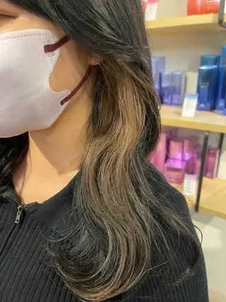 ミディアム maho/ブリーチ ミルクティー四条大宮のヘアスタイル
