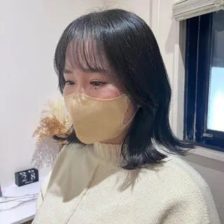 ミディアム 髪質改善/韓国ヘア 顔まわり特化yutoのヘアスタイル
