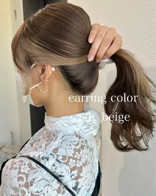 ミディアム カラー インナーカラー/レイ ヤーカット♡/マキシのヘアスタイル